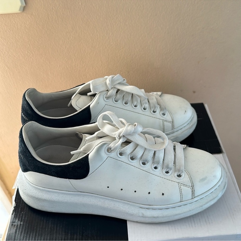 Alexander McQueen White and Black Sneakers